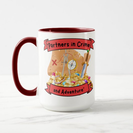 piratenkaartcitaat mok (Links)