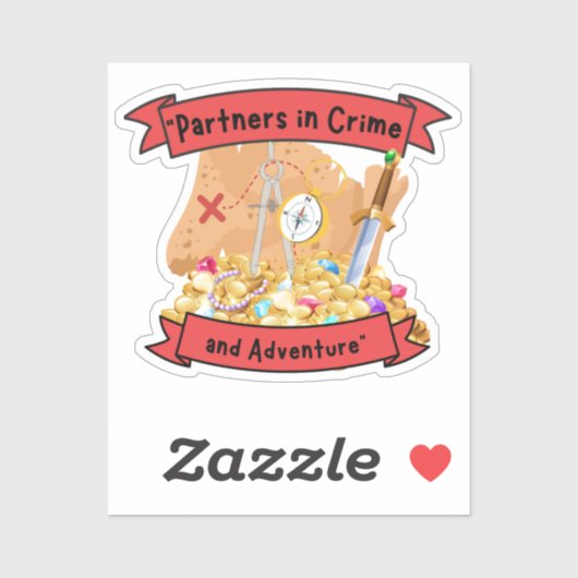 piratenkaartcitaat sticker (Vel)