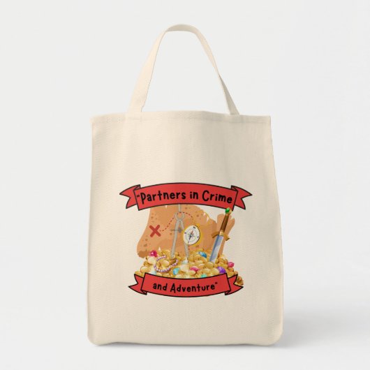 piratenkaartcitaat tote bag (Voorkant)