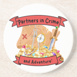 piratenkaartcitaat zandsteen onderzetter