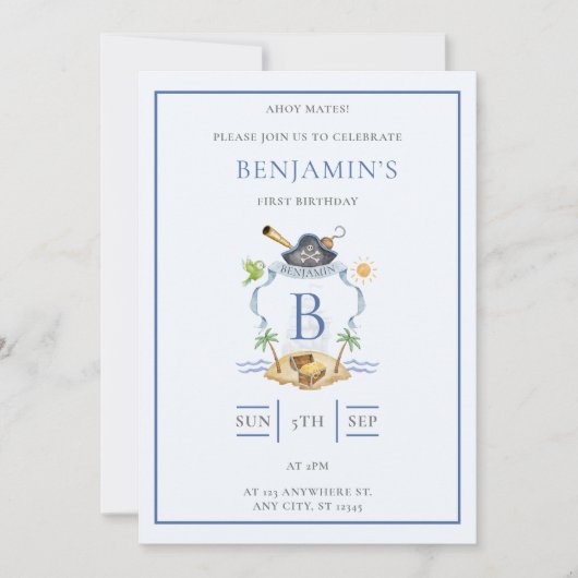 Piratenkam Kaart (Voorkant)