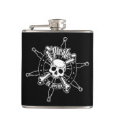 Piratenkolven - Staal Heupfles (Voorkant)