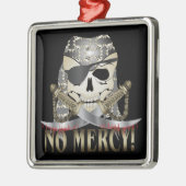 Piratenkop Metalen Ornament (Links)