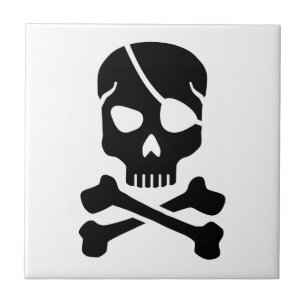 Piratenkop Tegeltje