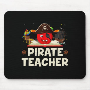Piratenleraar voor Halloween kostuum T - shirts Pi Muismat