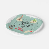 Piratenleven VIER mij 4e Verjaardag Papieren Bordje (Gekanteld)