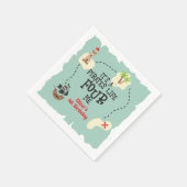 Piratenleven VIER mij 4e Verjaardag Servet (Hoek)