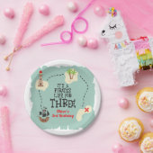 Piratenleven voor de 3e verjaardag papieren bordje (Feest)