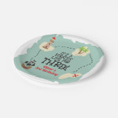 Piratenleven voor de 3e verjaardag papieren bordje (Gekanteld)