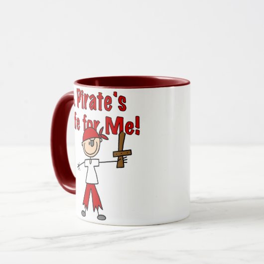 Piratenleven voor mij mok (Voorkant links)