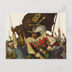 Piratenleven Wyeth Illustratie Briefkaart