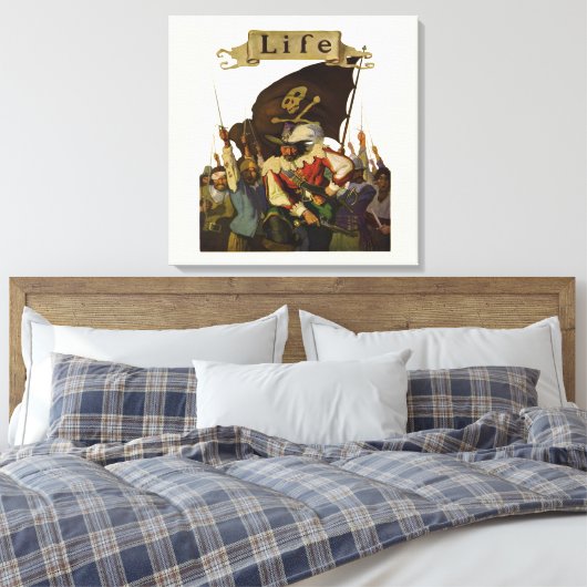  Piratenleven Wyeth Illustratie Canvas Afdruk (Insitu (Slaapkamer))