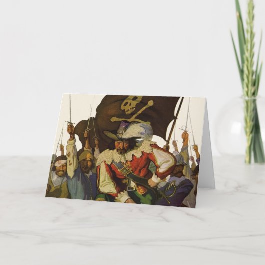  Piratenleven Wyeth Illustratie Kaart (Voorkant)