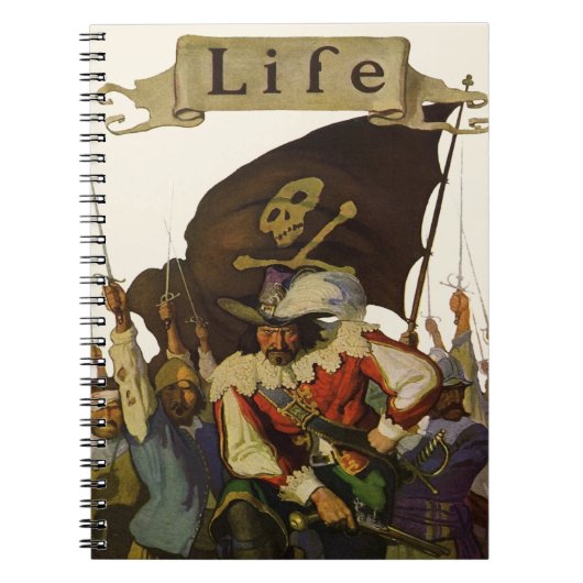  Piratenleven Wyeth Illustratie Notitieboek (Voorkant)