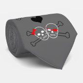 piratenliefde stropdas (Opgerold)