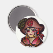 piratenmeisje magneet (Voorkant / Achterkant)