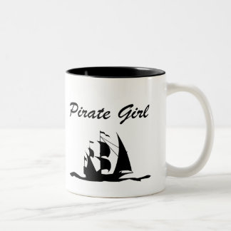 piratenmeisje tweekleurige koffiemok