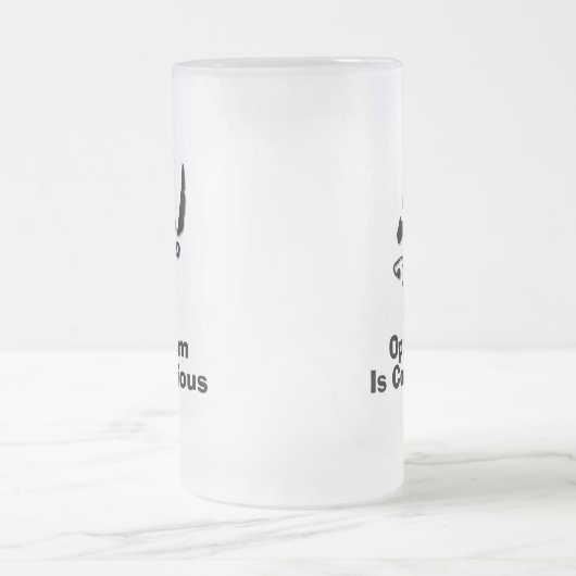 Piratenoptimisme is besmettelijk matglas bierpul (Center)