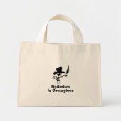 Piratenoptimisme is besmettelijk mini tote bag (Voorkant)