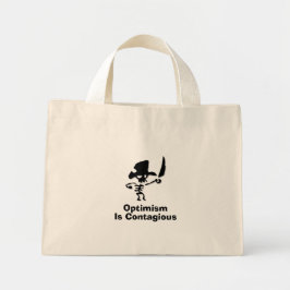 Piratenoptimisme is besmettelijk mini tote bag