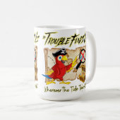 piratenpapegaai-quote koffiemok (Voorkant rechts)