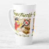 piratenpapegaai-quote latte mok (Linkerhoek)