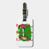 PIRATENPAPEGAAIEN BAGAGELABEL (Voorkant verticaal)