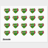 PIRATENPAPEGAAIEN HART STICKER (Vel)