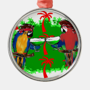 PIRATENPAPEGAAIEN METALEN ORNAMENT