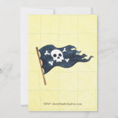Piratenpartij gepersonaliseerd kaart (Achterkant)