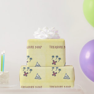 Piratenpartij in de schatkist cadeaupapier