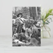 piratenpartij in Galleon Wedding Kaart (Staand voorkant)