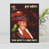 Piratenpartij  kaart (Staand voorkant)