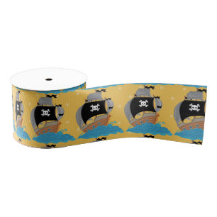 Piratenpartij * kies achtergrondkleur grosgrain lint