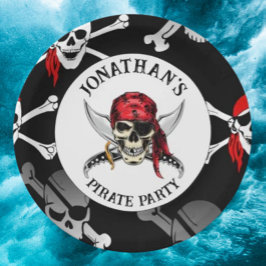PIRATENPARTIJ schedels Papieren bord