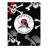 PIRATENPARTIJ schedels Poster (Voorkant)