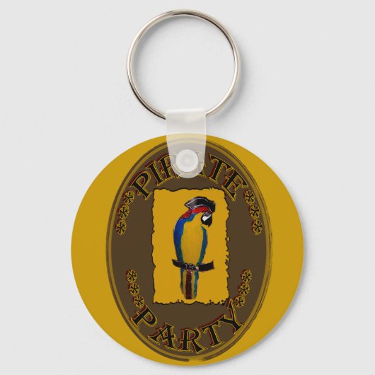 PIRATENPARTIJ SLEUTELHANGER (Voorkant)