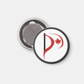 Piratenpartij van Canada magneet (Voorkant / Achterkant)