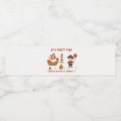 piratenpartij | Verjaardag van Red Ship & Captain Waterfles Etiket (Enkel label)