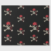 Piratenpartij Volwassen Zoute Skulls Cadeaupapier (Vlak)