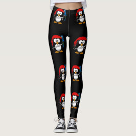 Piratenpinguïn en een papegaai leggings