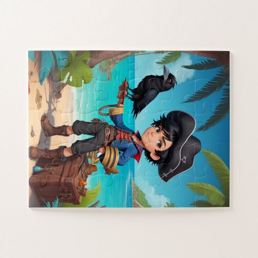 piratenpuzzel legpuzzel (Horizontaal)