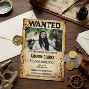 Piratenschat Gezocht Affiche Afstudeerfoto Kaart