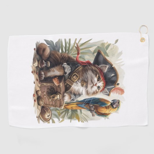 piratenschat golfhanddoek (Horizontaal)