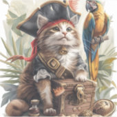 piratenschat sticker (Voorkant)