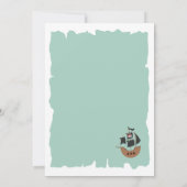 Piratenschatkaart 4e verjaardag kaart (Achterkant)