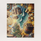 Piratenschatkaart Legpuzzel (Verticaal)