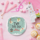 Piratenschatkaart twee het zee 2e verjaardag papieren bordje (Feest)