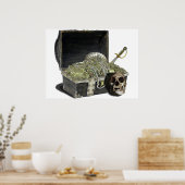 Piratenschatkist 1 poster (Keuken)