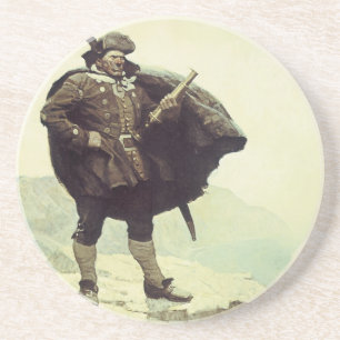 Piratenschatten, Captain Bill Bones door NC Wyeth Zandsteen Onderzetter